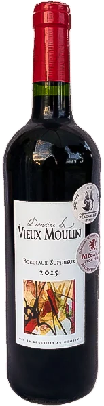 domaine vieux moulin vin rouge - millesime 2015 silver