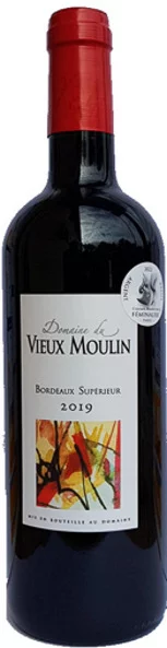 domaine vieux moulin vin rouge - millesime 2019 silver